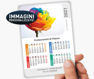 calendari tascabili plastificati