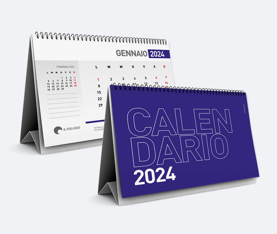 calendario scrivania personalizzato