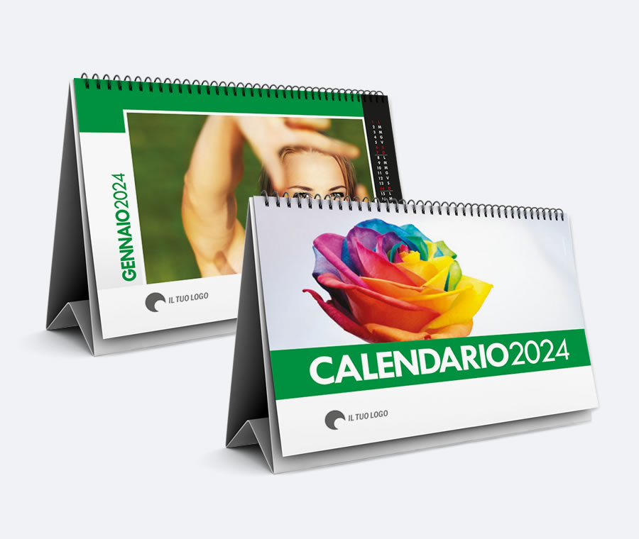 calendario da tavolo personalizzato con foto